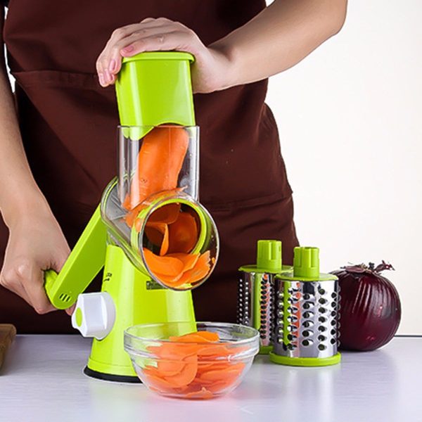 Vegetable Cutter Round Mandolin Slicer Potato Julienne Carrot Grater Cheese