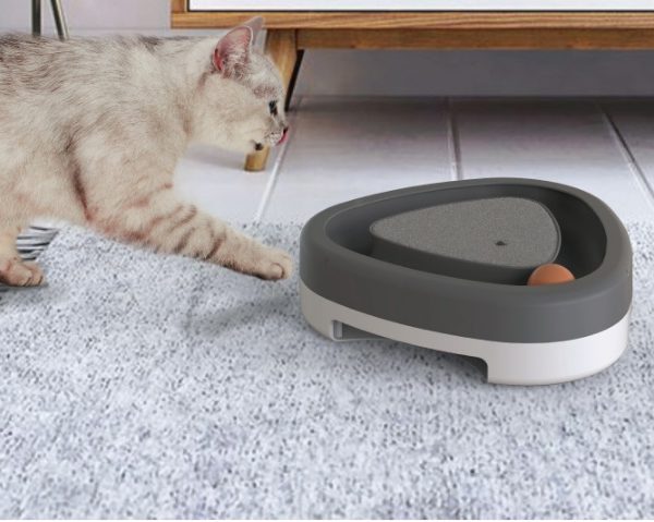Pet Cat Self-hey Toy Smart Funny Cat Triangle Turntable Electric Toy Cat Scratcher