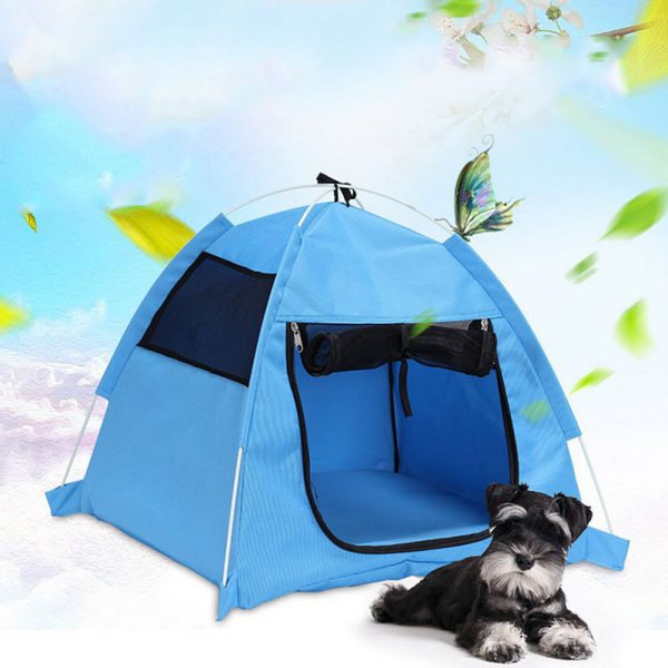 Foldable anti-mosquito kennel for pet dogs House