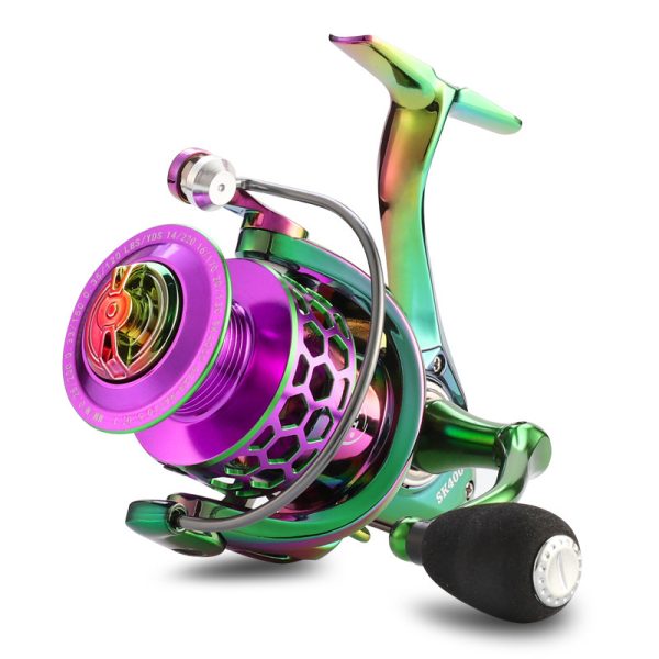 Colorful Spinning Wheel Shopee Fishing Reel Honeycomb Hole Thread Cup lancer