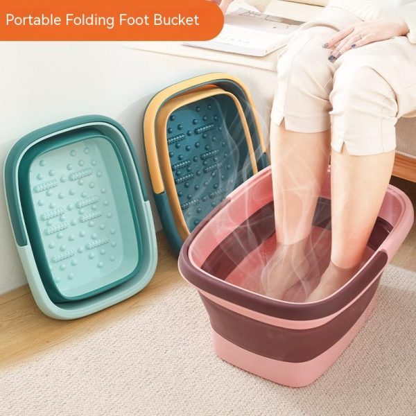 Household Folding Massage Portable Plastic Foot Barrel