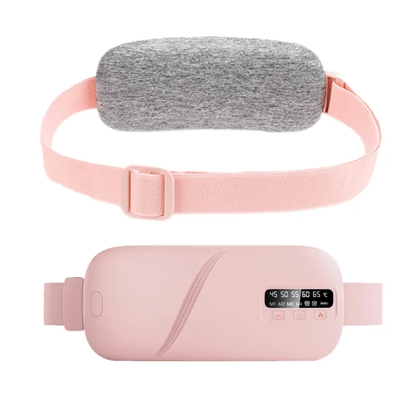 Electric Fast Heating Vibration Waist Massage Belt Smart Warm Palace Women Menstrual Heating Pad for for Cramps Period Relief